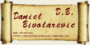 Daniel Bivolarević vizit kartica